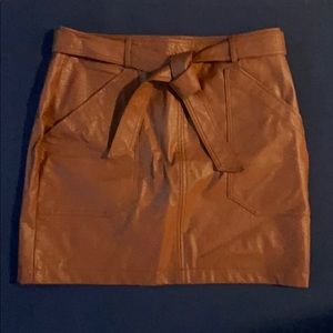 Vegan leather skirt